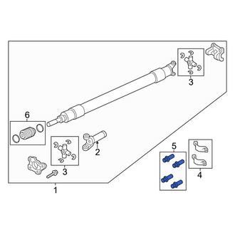 Ford OE - Drive Shaft Center Support Bolt