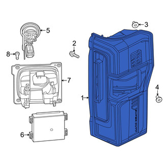 Ford OE - Rear Left Tail Light Assembly