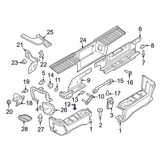 Ford OE - Trailer Hitch Receiver Bolt