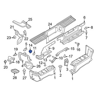 Ford OE - Bumper Face Bar Reinforcement Beam Nut