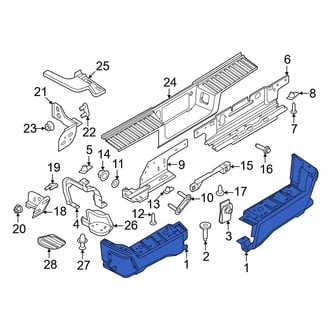 Ford OE - Rear Bumper Face Bar