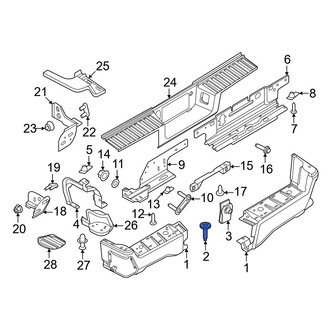 Ford OE - Bumper Face Bar Reinforcement Beam Bolt