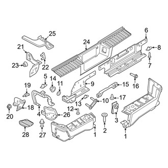 Ford OE - Rear Bumper - Bumper & Components (Regular Cab / Crew Cab)