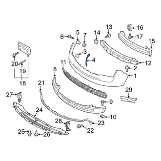 Ford OE - Front Right Bumper Cover Support Rail