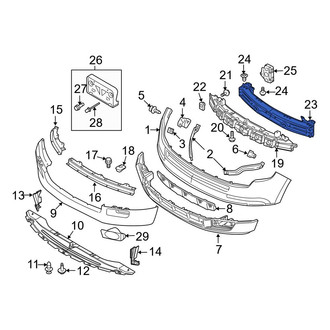 Ford OE - Front Bumper Impact Bar