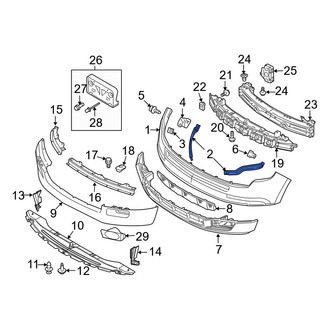 Ford OE - Front Right Bumper Cover Support Rail