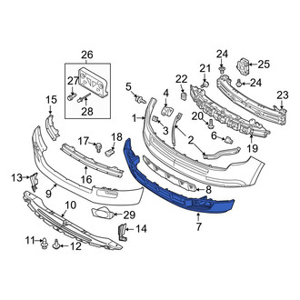 Ford OE - Front Lower Bumper Cover Spacer Panel