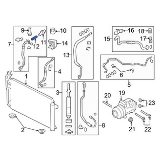 Ford OE - A/C High Side Charging Adapter