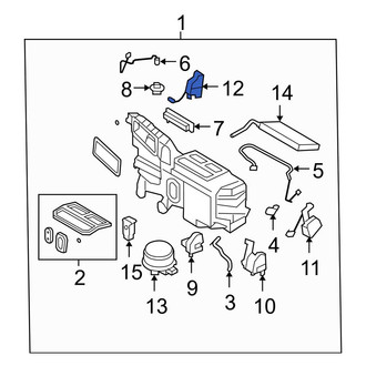 Ford OE - Right HVAC Blend Door Actuator