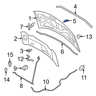 Ford OE - Hood Insulation Pad Clip