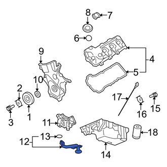 Ford OE - Engine Oil Pump Pickup Tube