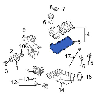 Ford OE - Left Engine Valve Cover Gasket