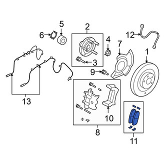Ford OE - Front Disc Brake Pad Set