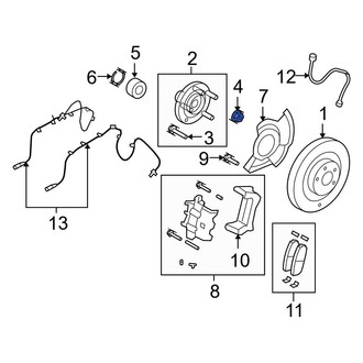 Ford OE - Rear CV Joint Nut