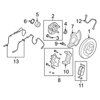 Ford OE - Front Suspension - Brake Components