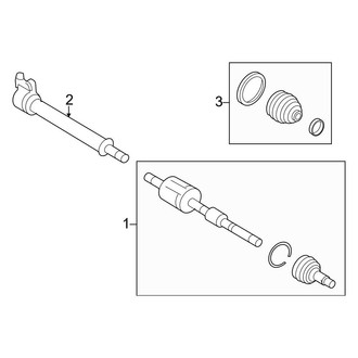 Ford OE - Front Suspension - Drive Axles