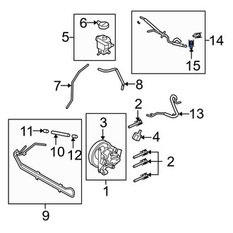 Ford OE - Power Steering Return Hose Washer