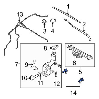 Ford OE - Front Windshield Washer Nozzle