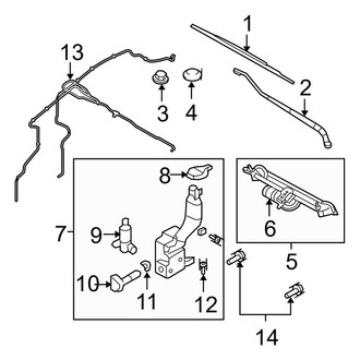 Ford OE - Windshield - Wiper & Washer Components