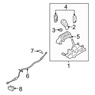 Ford OE - Console - Shifter Housing