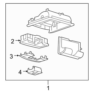 Ford OE - Overhead Console (W/O Sunroof)