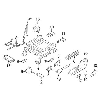 Ford OE - Seats & Tracks - Tracks & Components (Driver Side Power Seat)