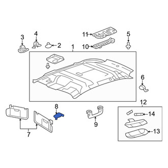 Ford OE - Sun Visor Clip