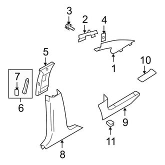 Ford OE - Pillars, Rocker & Floor - Interior Trim