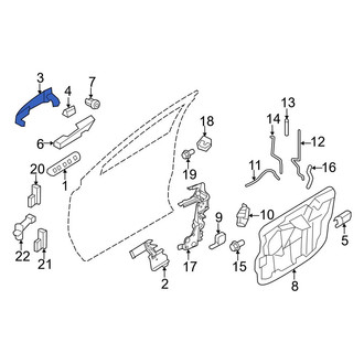 Ford OE - Front Outer Exterior Door Handle