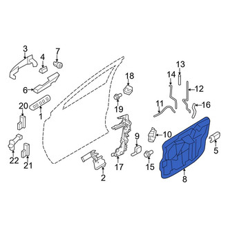 Ford OE - Front Right Door Panel Carrier