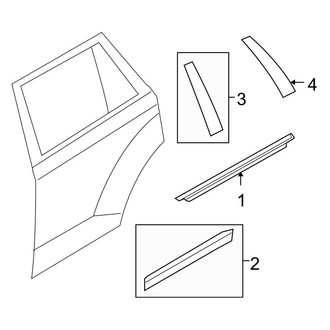 Ford OE - Rear Door - Exterior Trim