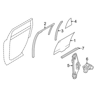 Ford OE - Rear Door - Glass & Hardware