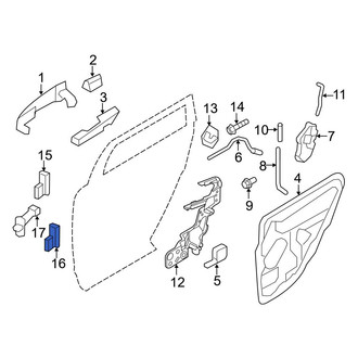 Ford OE - Rear Left Lower Door Hinge