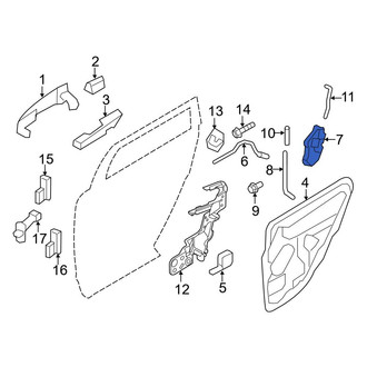 Ford OE - Rear Left Door Latch Assembly