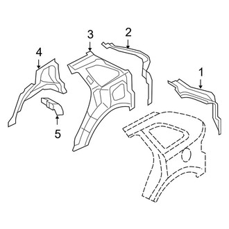 Ford OE - Quarter Panel - Inner Structure