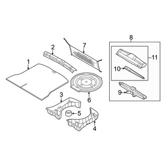 Ford OE - Rear Body & Floor - Interior Trim (With Cargo Management)