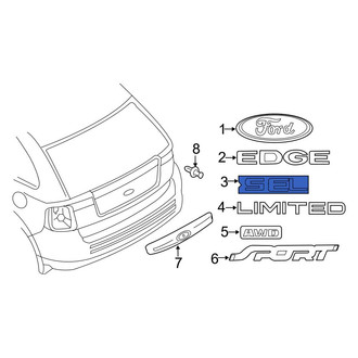 Ford OE - Rear Hatch Emblem