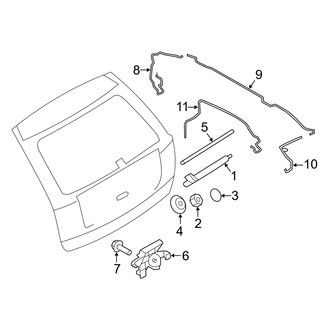 Ford OE - Lift Gate - Wiper & Washer Components