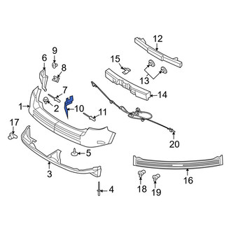 Ford OE - Rear Right Bumper Splash Shield