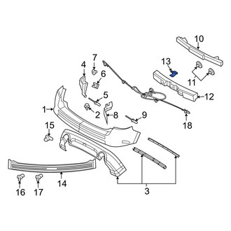 Ford OE - Bumper Impact Absorber Nut
