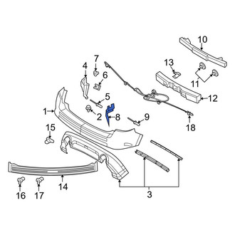 Ford OE - Rear Left Bumper Splash Shield