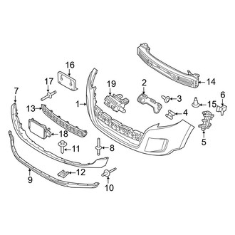 Ford OE - Front Bumper - Bumper & Components (Except), (Limited / SE / SEL)