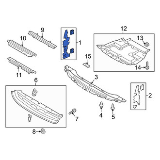Ford OE - Front Right Radiator Support Air Deflector