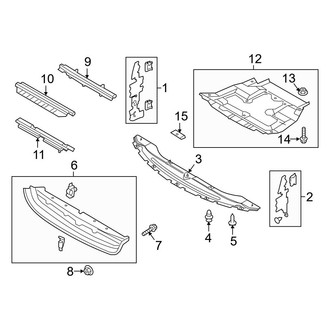 Ford OE - Radiator Support - Splash Shields (2.0L)