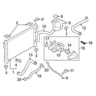 Ford OE - Engine Coolant Thermostat Housing Bolt