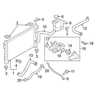 Ford OE - Cooling - Radiator & Components (3.5L)
