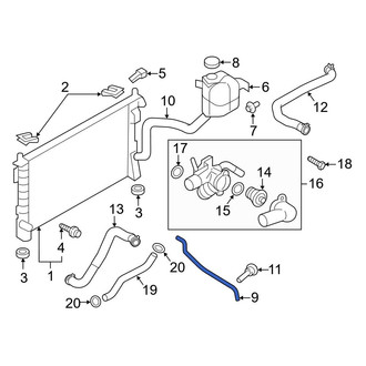 Ford OE - Engine Coolant Overflow Hose