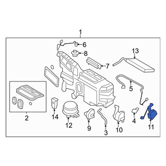 Ford OE - Left HVAC Blend Door Actuator