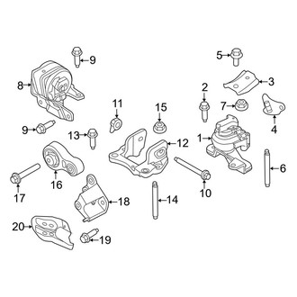 Ford OE - Engine & Transmission Mounting (3.7L)