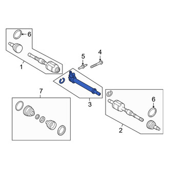 Ford OE - Front CV Intermediate Shaft